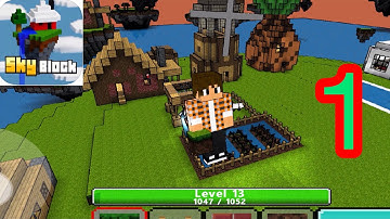 Skyblock Multiplayer gameplay walkthrough part-1 (iOS, android)