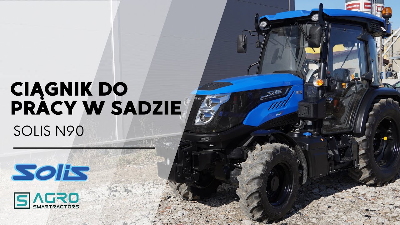 Solis N90 – ciągnik sadowniczy zaprojektowany z myślą o pracy w sadzie