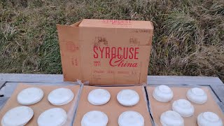 NEW SEALED 36PC VINTAGE 1964 SYRACUSE CAREFREE CHINA Windswept Made in USA New old stock