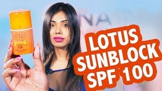 Player Profile Lotus Herbals Safe Sun Ultra Sunblock SPF 100 I what special in it! User Review!