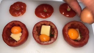 Thjesht vendosni një vezë në një domate dhe do të mahniteni! Receta e mëngjesit