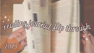 2023 READING JOURNAL FLIP THROUGH