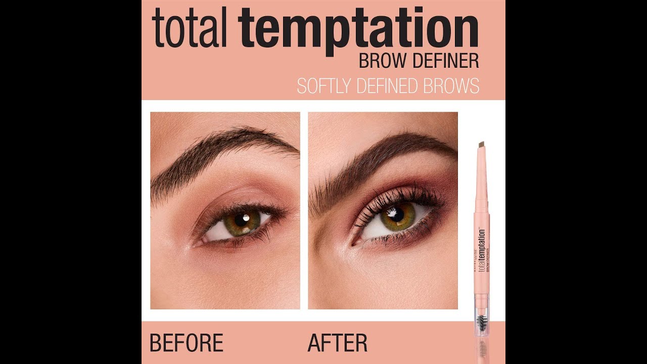 Maybelline Total Temptation Eyebrow Definer Pencil, Soft Brown, 1 Count | amazon.com