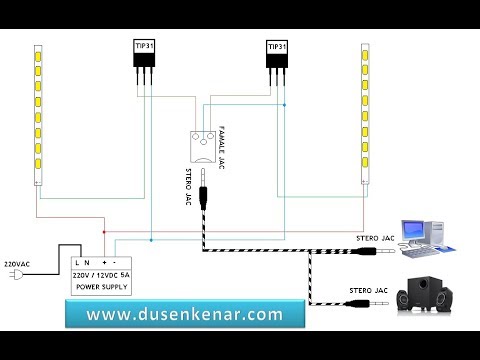 Sese duyarlı led devresi