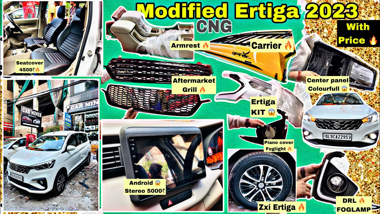 Ertiga CNG Modification 2023 🔥 Ertiga 2023 Lxi to Zxi Modified 😱 Ertiga Accessories With price