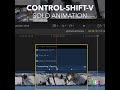 Final Cut Pro Shortcut | Control-Shift-V | Solo Animation