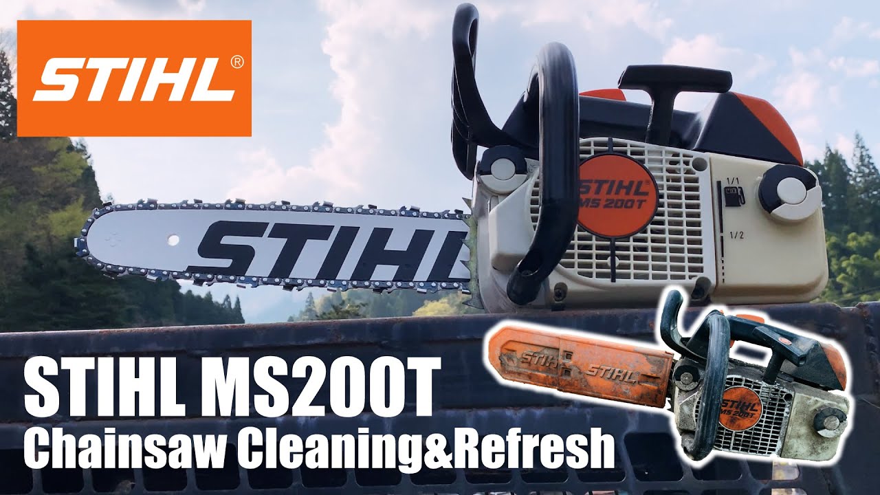 Chainsaw Cleaning  Refresh STIHL MS200T