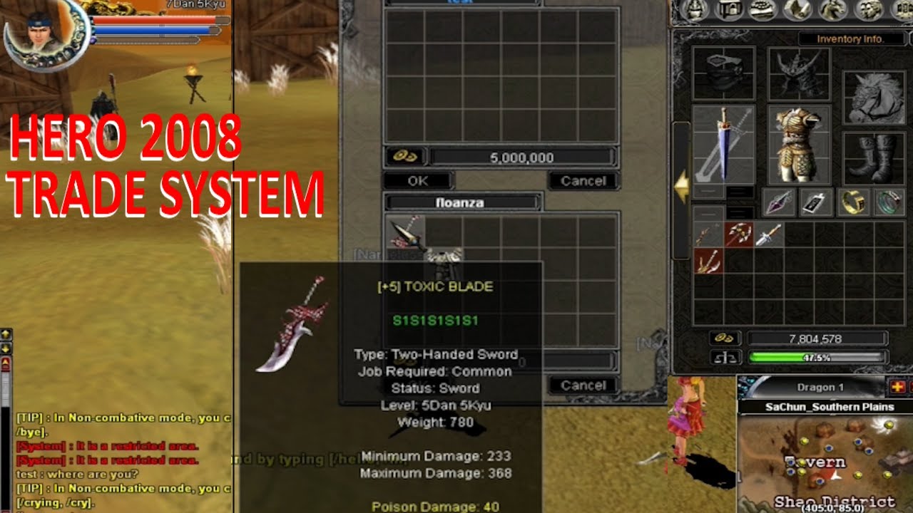 Hero Online 2008 - Trade System