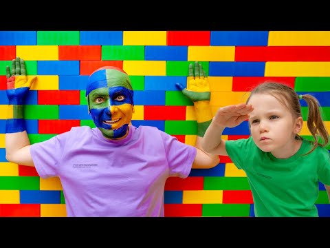 Five Kids play Camouflage Hide and Seek Compilation