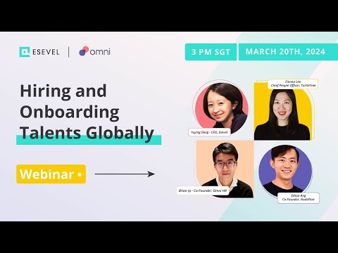 Hiring and Onboarding Talents Globally | Esevel Webinar (Part 1) - video from Esevel