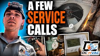 Sparks Were Flying! Another Crazy Day of HVAC Service Calls ⭐