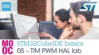 STM32CubeIDE basics - 05 TIM PWM HAL lab screenshot 4