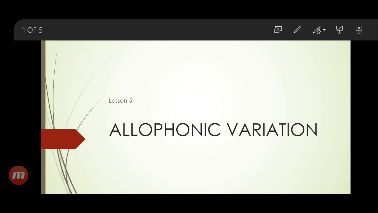 Allophonic Variation Lec 1 Allophone vs phoneme Phone minimal