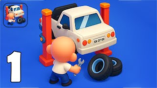 Idle Car Repair - Gameplay Walkthrough Part 1 - Repair Cars (iOS, Android) screenshot 1