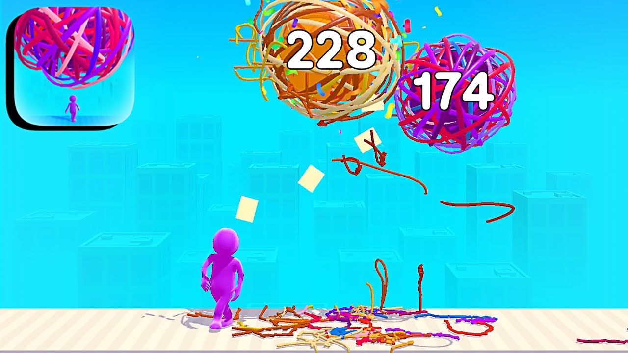 Rope Blast - All Levels Gameplay Android,ios (Levels 31-33) - YouTube