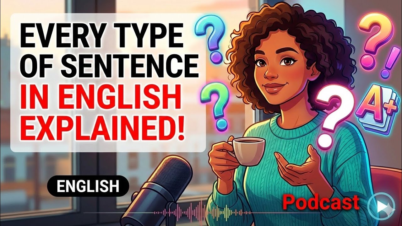 Episode 22 | Every Type of English Sentence Explained Clearly | Students and Beginners