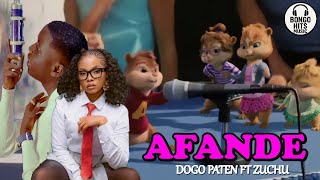 DOGO PATEN FT ZUCHU _ AFANDE (OFICIAL MUSIC VIDEO) COVER BY ALVIN AND THE CHIPMUNKS