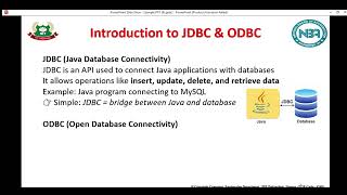 Subject: Java Programming : Unit 6: Interacting with Database
