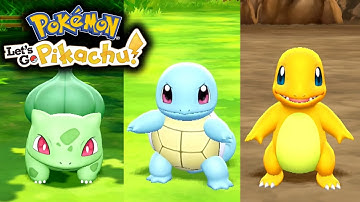 All 3 SHINY Starter Pokemon | Pokemon Let