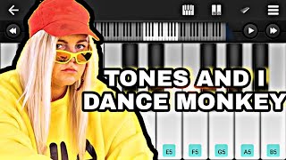 Tones and I - Dance Monkey (PIANO TUTORIAL) Easy Mobile Piano Tutorial 🎹🎶🐒 screenshot 1