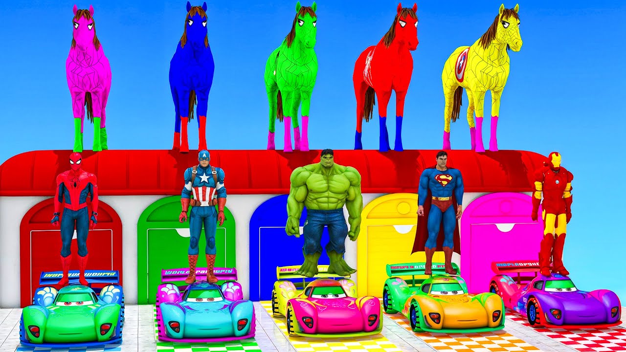 Long Slide Game With Cow Elephant Gorilla Hippopotamus Tiger 3d Animal Game Funny 3d Animals