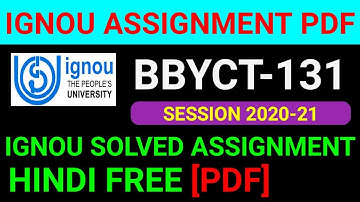 BBYCT-131 Solved Assignment 2021, BBYCT-131 Solved Assignment 2021 in Hindi, BBYCT 131 Assignment