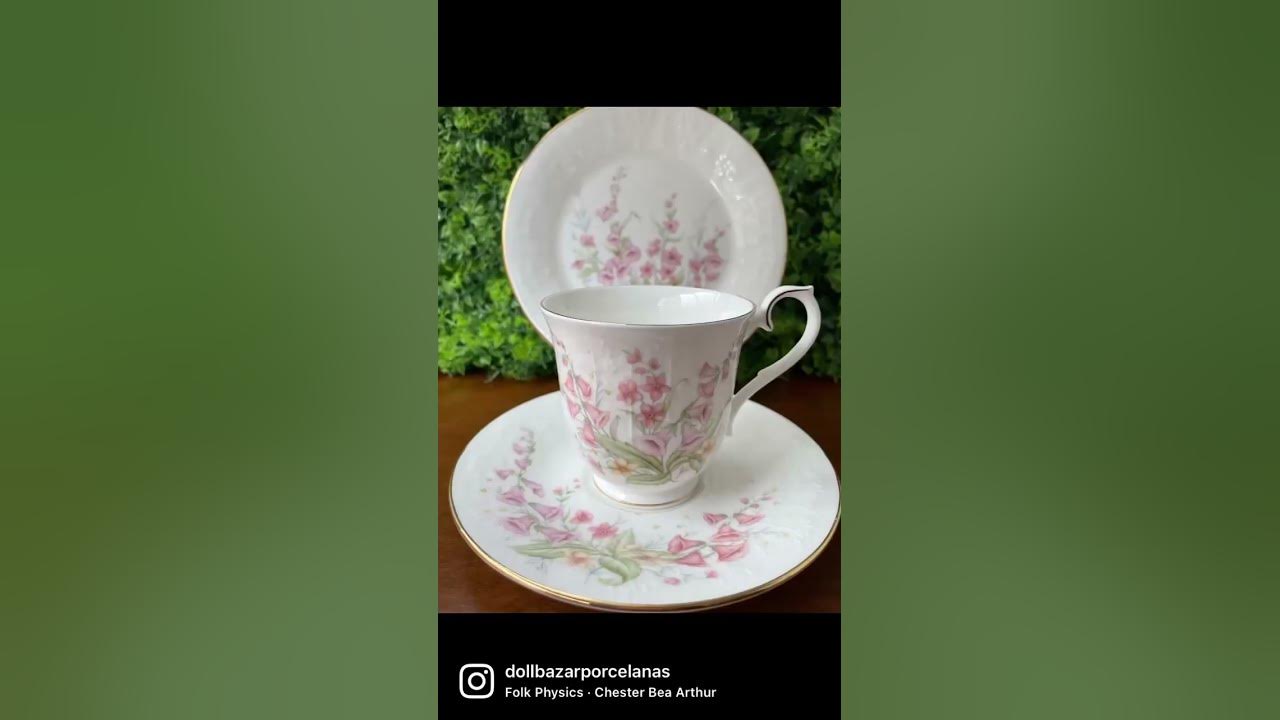 Jogo antigo de chá ou café em porcelana real da década