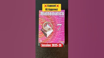 Rs aggarwal Class 7 Exposed Don’t buy new edition ❌