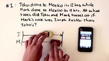 Equal Distance Uniform Motion Problems