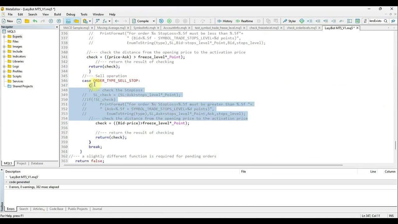 Convert lazybot mt4 to mt5 coding youtube