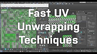 3Ds Max - Fast Unwrapping techniques using Flatten mapping & Smoothing groups