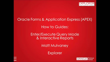 Querying Data in Oracle Forms vs APEX