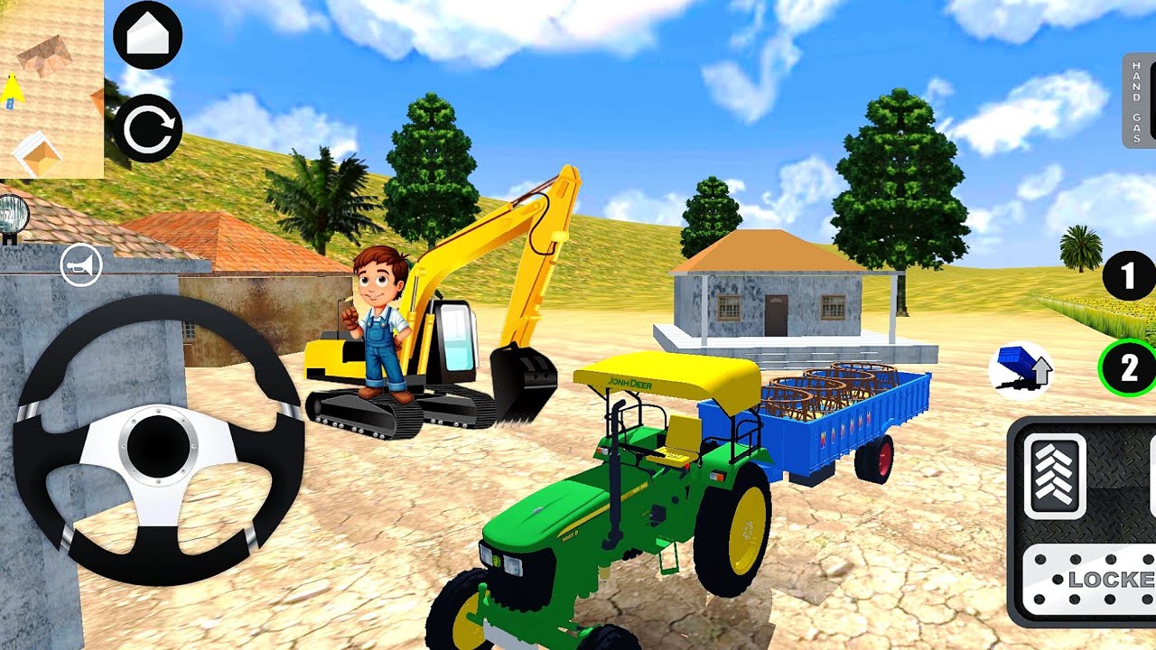 Real Tractor Driving Simulator 2025- Indian Farming Transport Walkthrough- Android GamePlay part_417