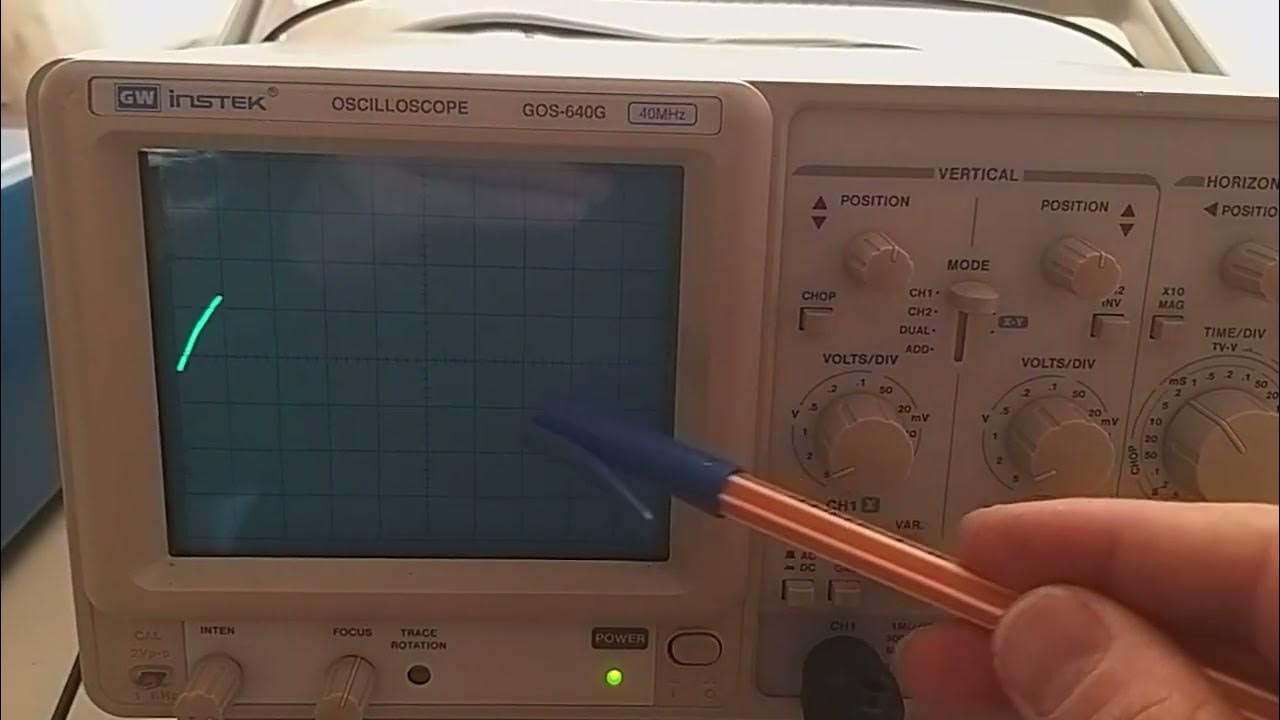 Osiloskop Volts/div Time/div kullanımı YouTube