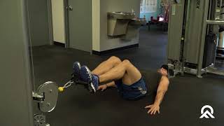 Cable Lying Knee Tucks