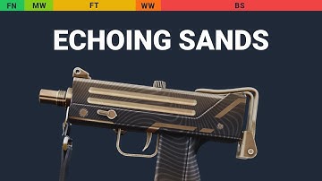 MAC-10 Echoing Sands - Skin Float And Wear Preview
