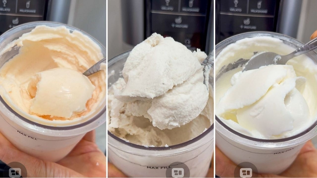 3 Sorvetes na Ninja Creami | Flocos, Mamão e Coco | Chocolate Chips, Papaya & Coconut Ice Cream