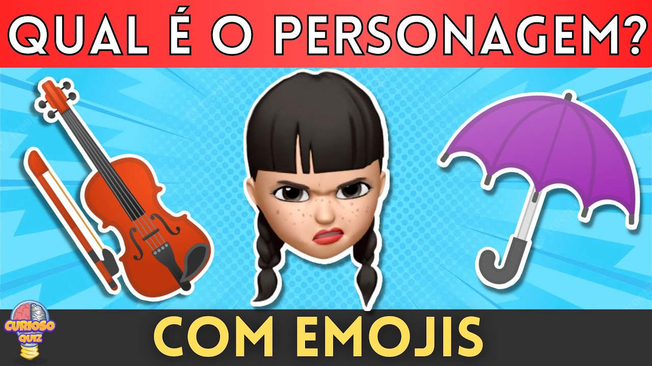 Acerte personagens de wandinha pelo emojis