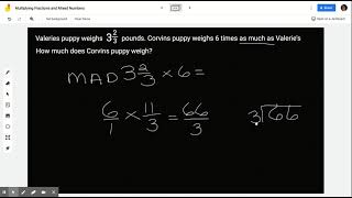 Multiplying Fractions and Mixed Numbers - Google Jamboard