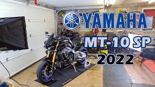 Yamaha MT10 SP 2022 Walkaround. First impressions from my garage. screenshot 1