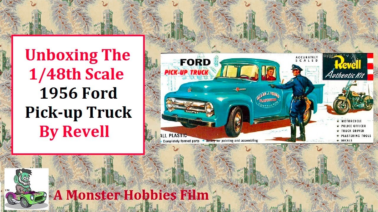 Unboxing The 1/48 Scale Revell 1956 Ford F100 Pickup Truck - A 