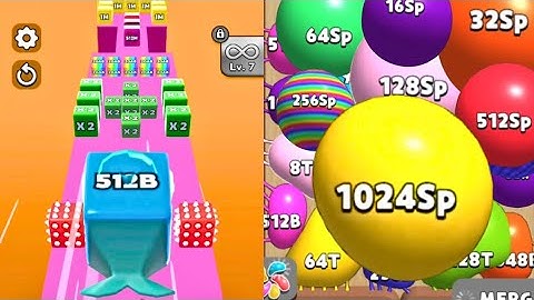 Jelly Run 2048 [Level 151-165, Bonus Level | Blob Merge 3D [Day 20] | Hole Merge Run ASMR