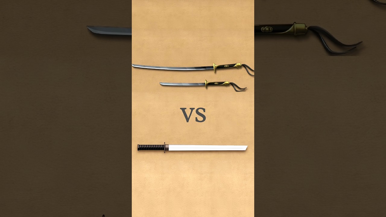 Shogun's Katana VS Ninja Sword...Which One is best 🤔💀 