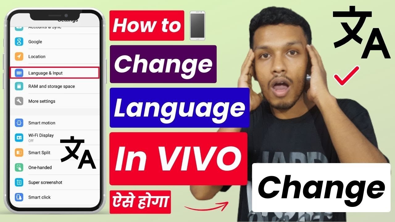 How to change language in vivo v5 | vivo v5 me language kaise change ...