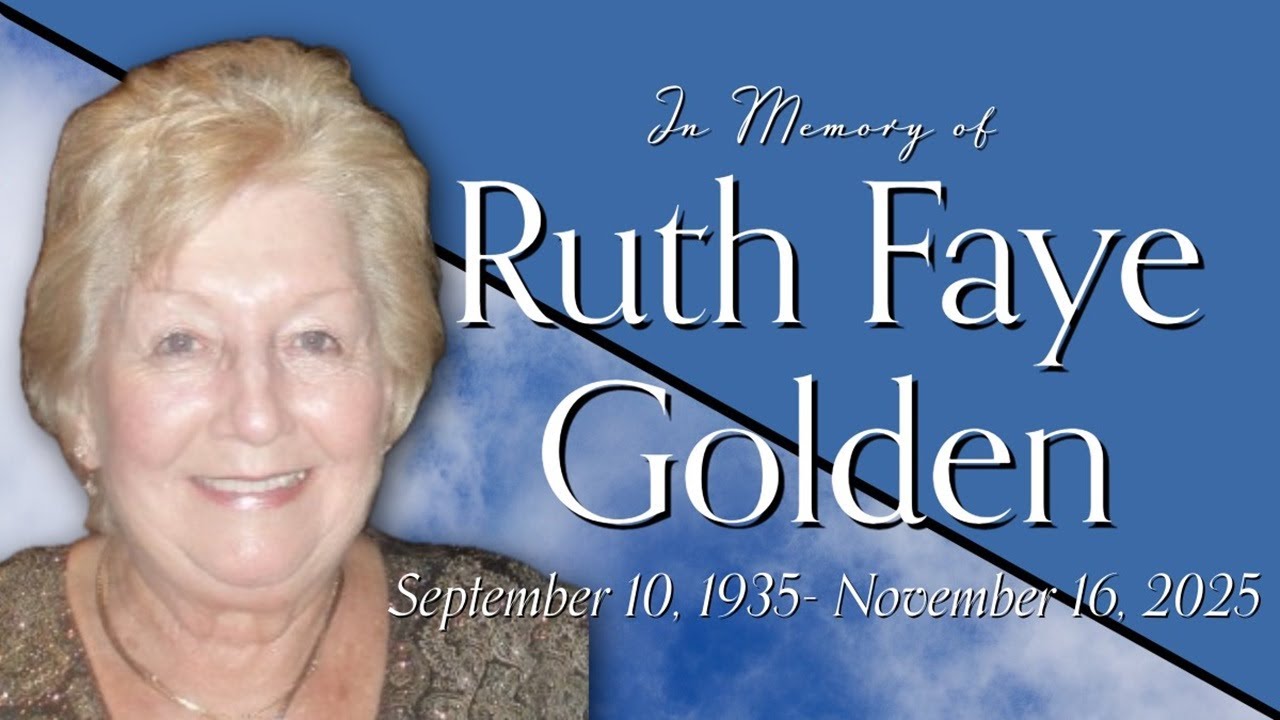 FUNERAL SERVICE - Ruth Faye Golden - YouTube