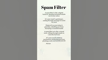 What is Spam Filter |Computer basic knowledge  #computerknowledge #computerscience #shorts