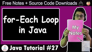 Java Tutorial: For Each Loop in Java
