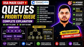 Queue and Priority Queue Explained Easily | DSA Tutorial for Beginners + Coding Examples