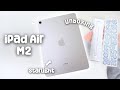 2024 iPad Air M2 Unboxing (Starlight) | Apple Pencil Pro | iPad Case | Aesthetic