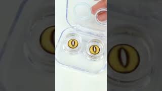 Sweety Crazy Yellow Demon Eye White Slit Contact Showcase